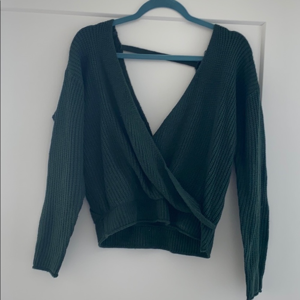 Forest Green Knit Sweater